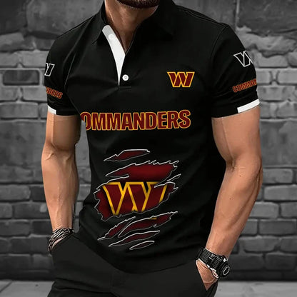 [SPECIAL OFFER] NEW CUSTOMIZED NFL12 WTC WASHINGTON COMMANDERS POLO SHIRT