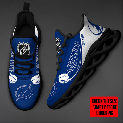 [SUPER SALE] NEW CUSTOMIZED NHL12 TPL TAMPA BAY LIGHTNING CLUNKY SNEAKERS