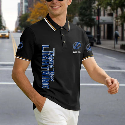 [SUPER SALE] NEW CUSTOMIZED NHL12 TPL TAMPA BAY LIGHTNING POLO SHIRT