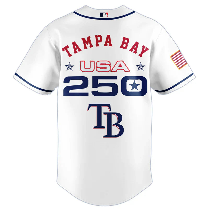 [FLASH SALE] NEW CUSTOMIZED MLB21 TBR TAMPA BAY RAYS BASEBALL JERSEY