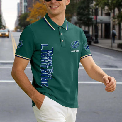 [SUPER SALE] NEW CUSTOMIZED NHL12 TPL TAMPA BAY LIGHTNING POLO SHIRT
