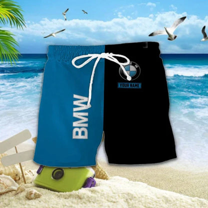 [FAN MUST-HAVE] NEW CUSTOMIZED F113 BMW BMW UNISEX HAWAIIAN SHIRT & SHORTS SET