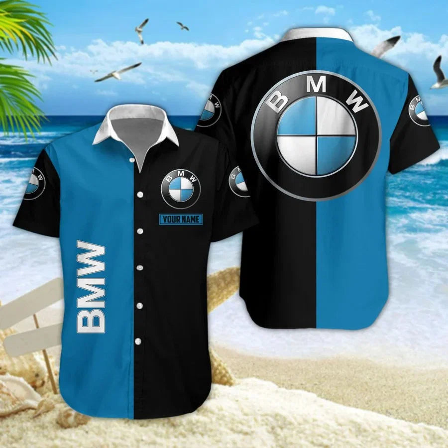 [FAN MUST-HAVE] NEW CUSTOMIZED F113 BMW BMW UNISEX HAWAIIAN SHIRT & SHORTS SET