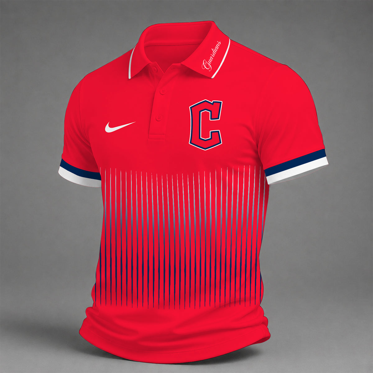 [FLASH SALE] NEW CUSTOMIZED MLB13 CGS CLEVELAND GUARDIANS POLO SHIRT