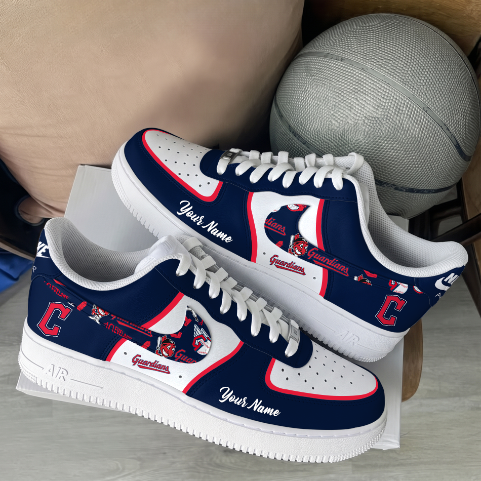 [FLASH SALE] NEW CUSTOMIZED MLB13 CGS CLEVELAND GUARDIANS AF1 SHOES