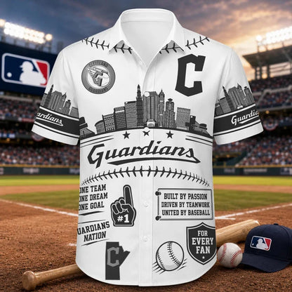 [FLASH SALE] NEW CUSTOMIZED MLB13 CGS CLEVELAND GUARDIANS UNISEX HAWAIIAN SHIRT