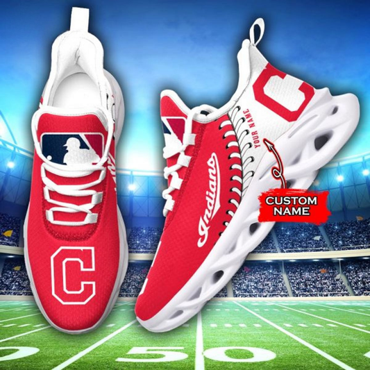 [FLASH SALE] NEW CUSTOMIZED MLB13 CGS CLEVELAND GUARDIANS MAX SOUL SHOES