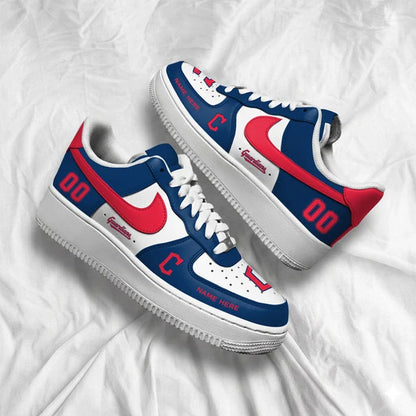 [FLASH SALE] NEW CUSTOMIZED MLB13 CGS CLEVELAND GUARDIANS AF1 SHOES