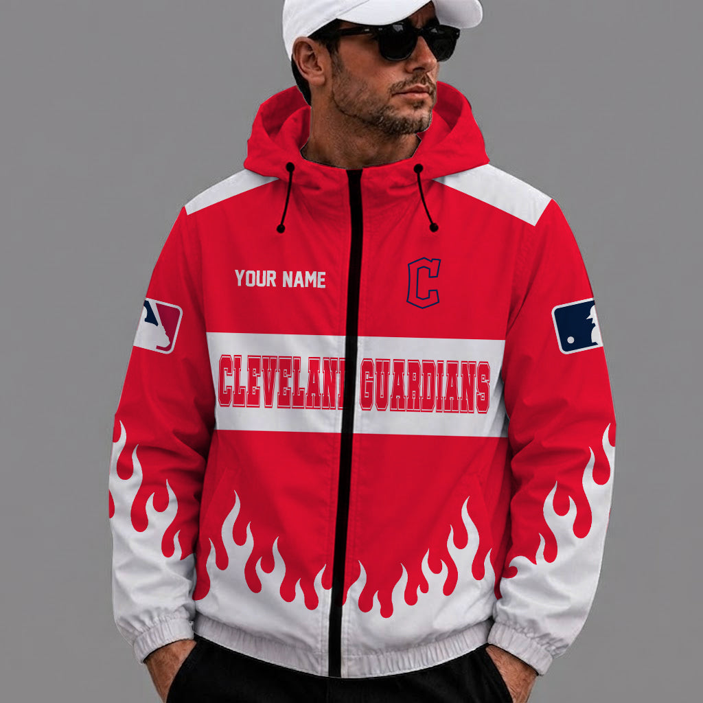 [FLASH SALE] NEW CUSTOMIZED MLB13 CGS CLEVELAND GUARDIANS WINDBREAKER JACKET