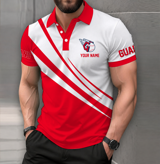 [FLASH SALE] NEW CUSTOMIZED MLB13 CGS CLEVELAND GUARDIANS POLO SHIRT