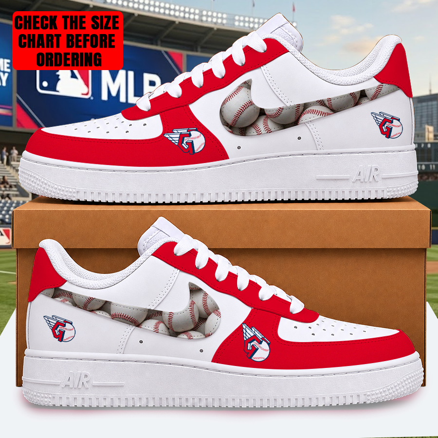 [FLASH SALE] NEW CUSTOMIZED MLB13 CGS CLEVELAND GUARDIANS AF1 SHOES