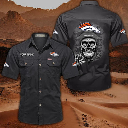 [SPECIAL OFFER] NEW CUSTOMIZED NFL13 DVB DENVER BRONCOS MUTICOLOR MEN'S CARGO SHIRT