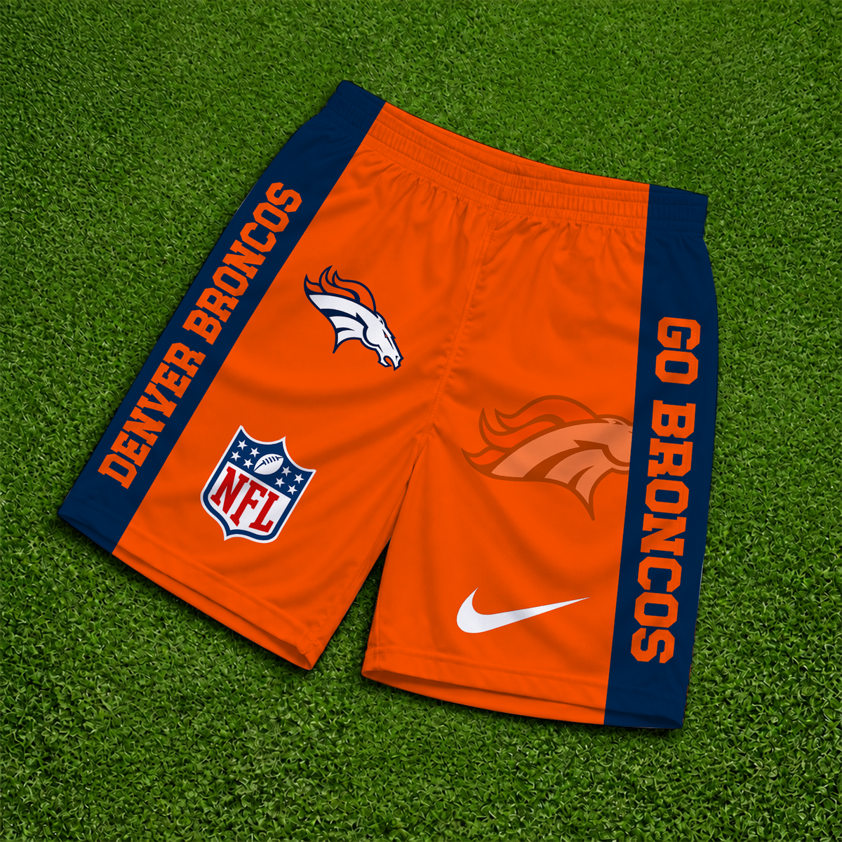 [SPECIAL OFFER] NEW CUSTOMIZED NFL13 DVB DENVER BRONCOS SHORT PANTS