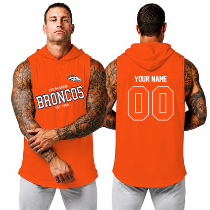 [SPECIAL OFFER] NEW CUSTOMIZED NFL13 DVB DENVER BRONCOS HOODED TANK TOP