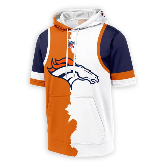 [SPECIAL OFFER] NEW CUSTOMIZED NFL13 DVB DENVER BRONCOS SHORT SLEEVE HOODIE T-SHIRT