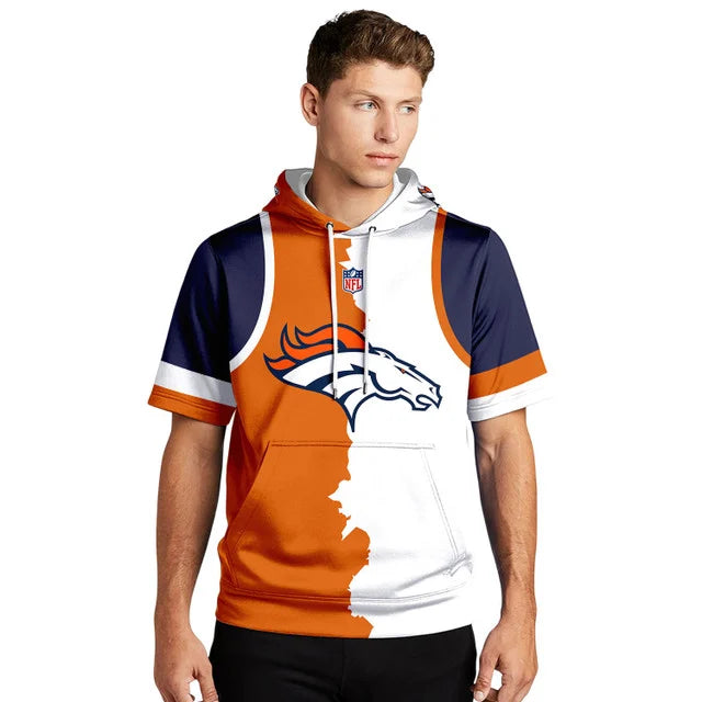 [SPECIAL OFFER] NEW CUSTOMIZED NFL13 DVB DENVER BRONCOS SHORT SLEEVE HOODIE T-SHIRT