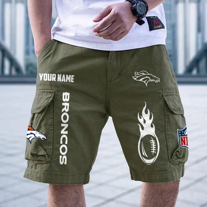 [SPECIAL OFFER] NEW CUSTOMIZED NFL13 DVB DENVER BRONCOS CARGO SHORTS
