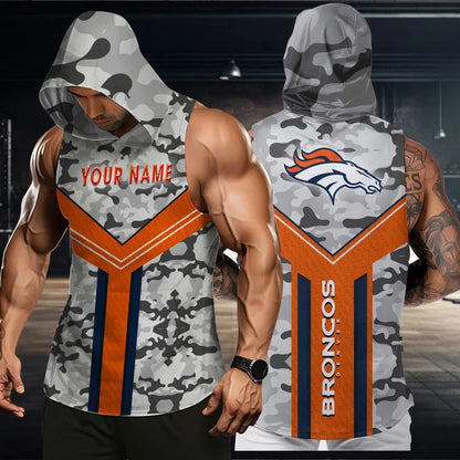[SPECIAL OFFER] NEW CUSTOMIZED NFL13 DVB DENVER BRONCOS HOODED TANK TOP
