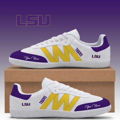 [FAN FAVORITE] NEW CUSTOMIZED NCAA MAM13 LST LSU TIGERS CLASSIC SNEAKERS