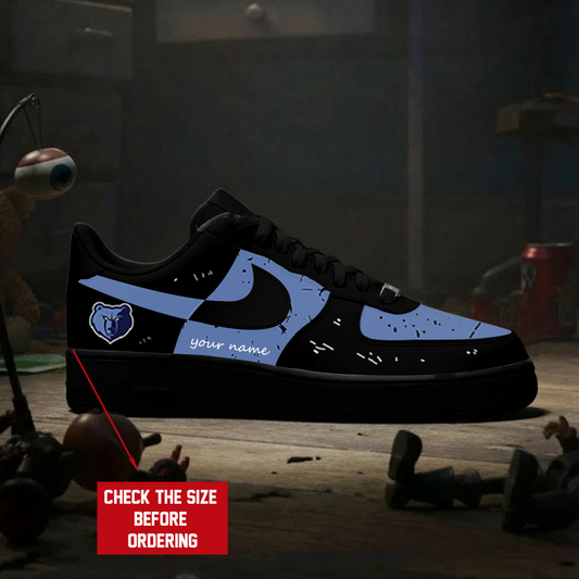 [HOT DEAL] NEW CUSTOMIZED NBA13 MGR MEMPHIS GRIZZLIES AF1 SHOES