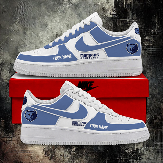 [HOT DEAL] NEW CUSTOMIZED NBA13 MGR MEMPHIS GRIZZLIES AF1 SHOES