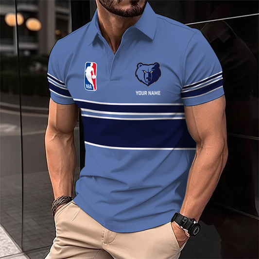 [HOT DEAL] NEW CUSTOMIZED NBA13 MGR MEMPHIS GRIZZLIES POLO SHIRT
