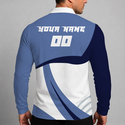 [HOT DEAL] NEW CUSTOMIZED NBA13 MGR MEMPHIS GRIZZLIES MEN LONG SLEEVE POLO