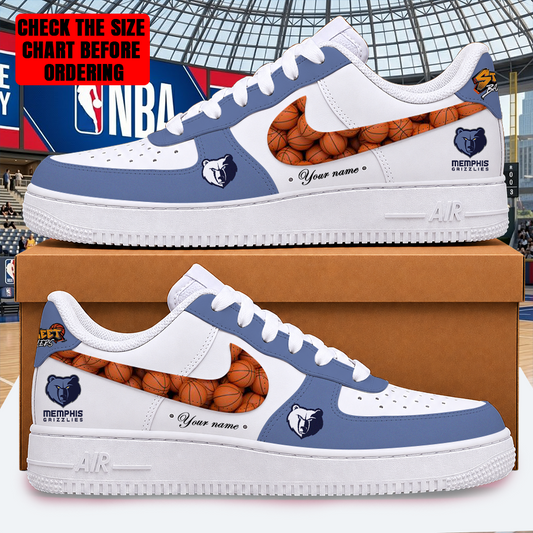 [HOT DEAL] NEW CUSTOMIZED NBA13 MGR MEMPHIS GRIZZLIES AF1 SHOES