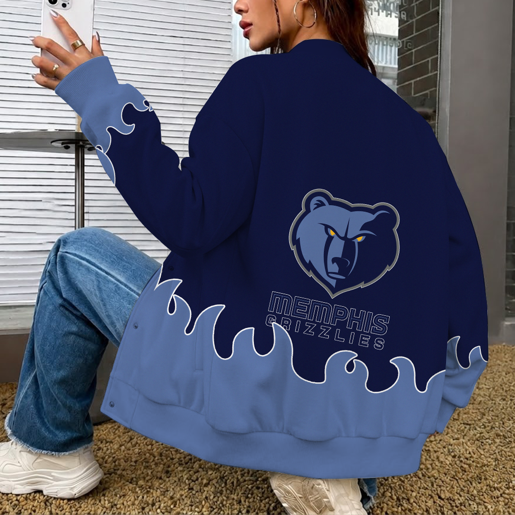 [HOT DEAL] NEW CUSTOMIZED NBA13 MGR MEMPHIS GRIZZLIES BASEBALL JACKET, SATIN VARSITY JACKET