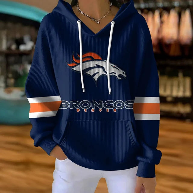 [SPECIAL OFFER] NEW CUSTOMIZED NFL13 DVB DENVER BRONCOS RIBBED HOODIE & SWEATSHIRT