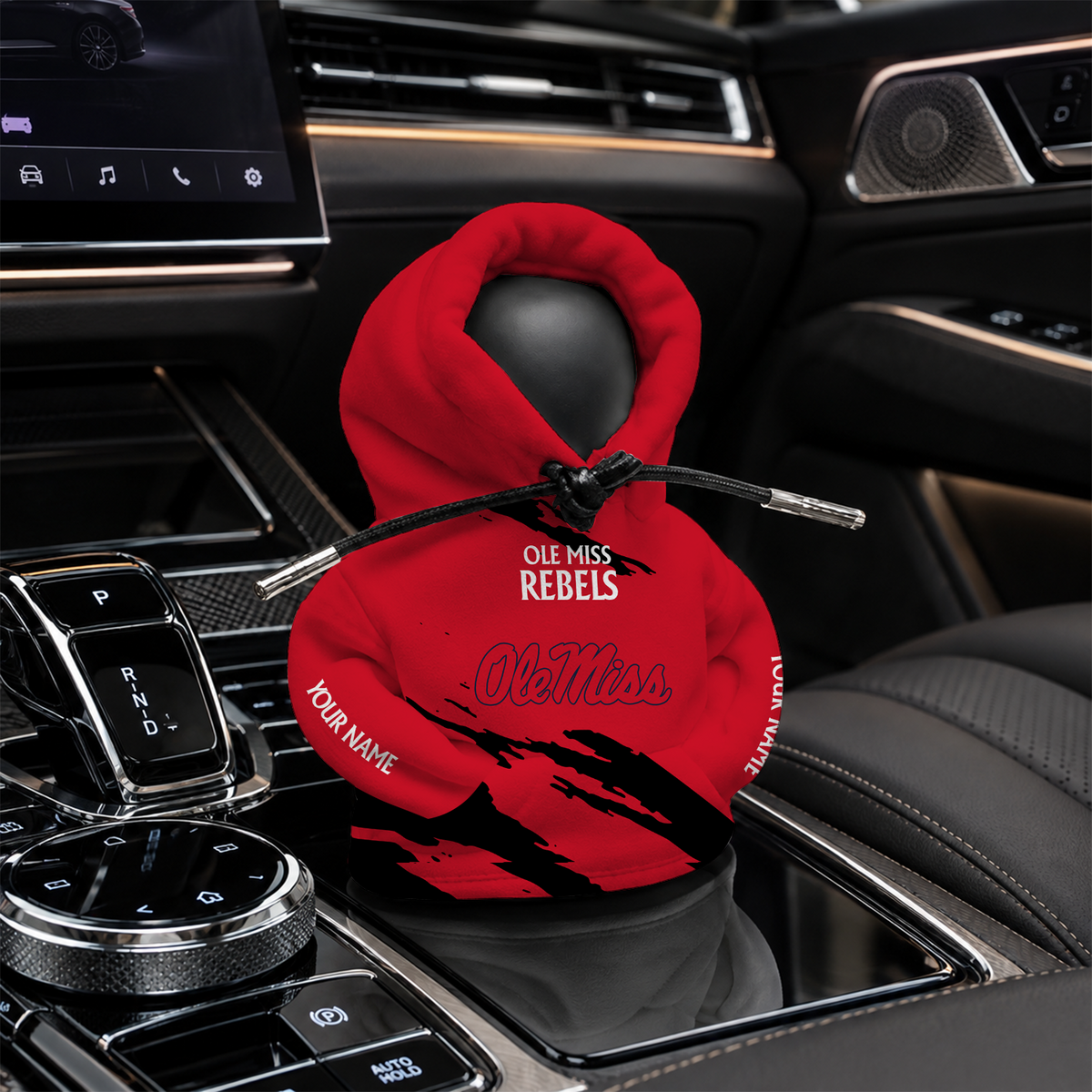 [FAN FAVORITE] NEW CUSTOMIZED NCAA CWS13 OMR OLE MISS REBELS AUTOMOTIVE HOODIE SHIFT KNOB COVER
