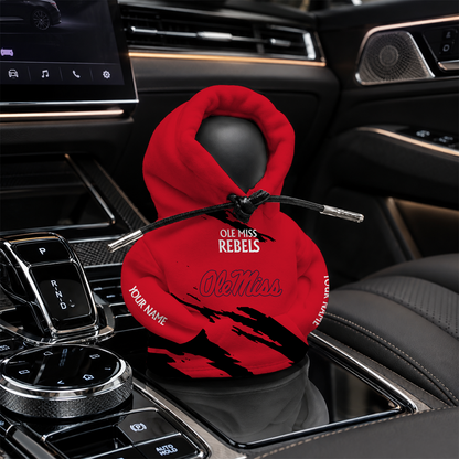 [FAN FAVORITE] NEW CUSTOMIZED NCAA CWS13 OMR OLE MISS REBELS AUTOMOTIVE HOODIE SHIFT KNOB COVER