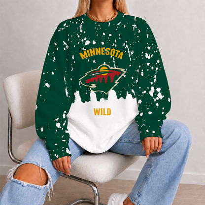 [SUPER SALE] NEW CUSTOMIZED NHL13 MNW MINNESOTA WILD UNISEX SWEATSHIRT