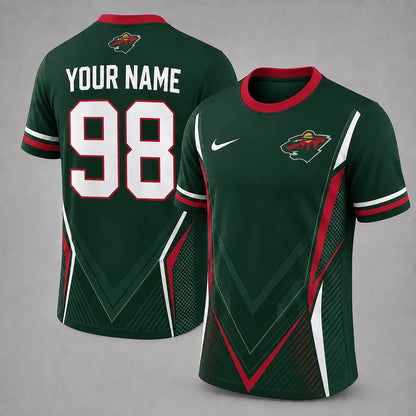 [SUPER SALE] NEW CUSTOMIZED NHL13 MNW MINNESOTA WILD T-SHIRT, HOODIE, ZIP HOODIE