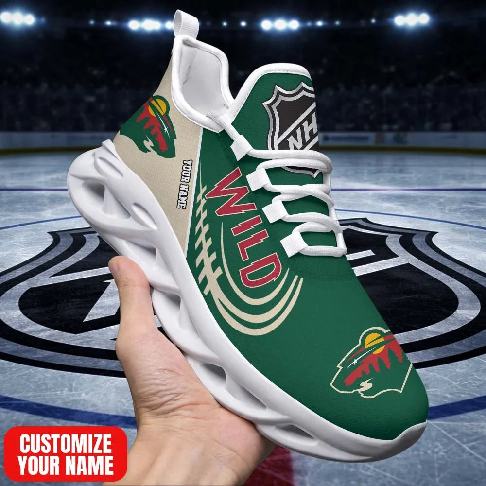 [SUPER SALE] NEW CUSTOMIZED NHL13 MNW MN WILD PREMIUM CLUNKY SNEAKERS