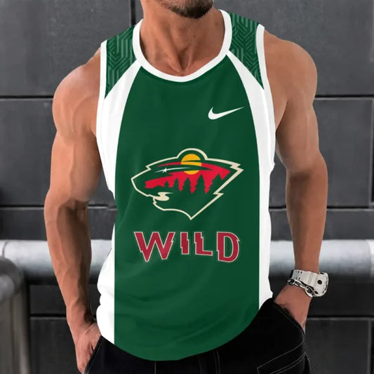 [SUPER SALE] NEW CUSTOMIZED NHL13 MNW MINNESOTA WILD UNISEX TANK TOP