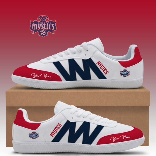 [FAN FAVORITE] NEW CUSTOMIZED WNBA13 WSM WASHINGTON MYSTICS CLASSIC SNEAKERS