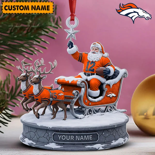 [SPECIAL OFFER] NEW CUSTOMIZED NFL13 DVB DENVER BRONCOS CHRISTMAS ACRYLIC ORNAMENT