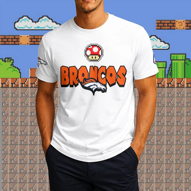 [SPECIAL OFFER] NEW CUSTOMIZED NFL13 DVB DENVER BRONCOS SUPER MARIO T-SHIRT, HOODIE, ZIP HOODIE