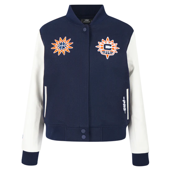 LIMITED EDITION - NEW CUSTOMIZED WNBA02 CCS  CH SKY BASEBALL JACKET, SATIN VARSITY JACKET 07