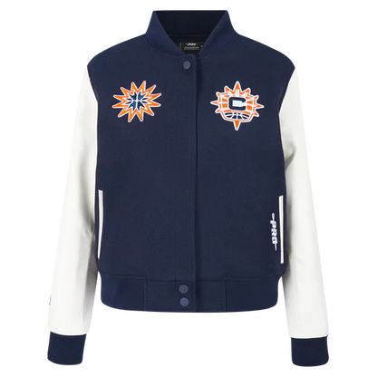 LIMITED EDITION - NEW CUSTOMIZED WNBA02 CCS  CH SKY BASEBALL JACKET, SATIN VARSITY JACKET 07