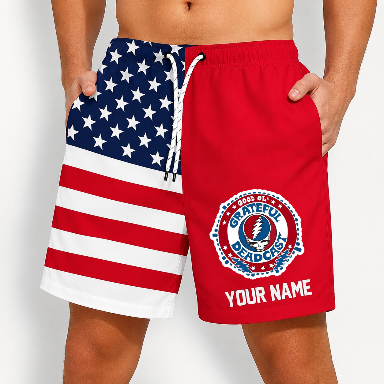 [FAN EXCLUSIVE] NEW CUSTOMIZED GRATEFUL DEAD SHORT PANTS