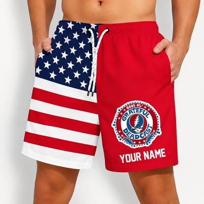[FAN EXCLUSIVE] NEW CUSTOMIZED GRATEFUL DEAD SHORT PANTS
