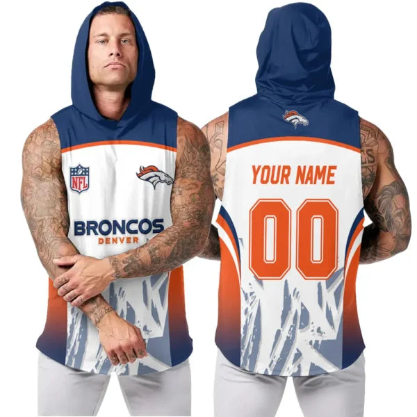 [SPECIAL OFFER] NEW CUSTOMIZED NFL13 DVB DENVER BRONCOS HOODED TANK TOP