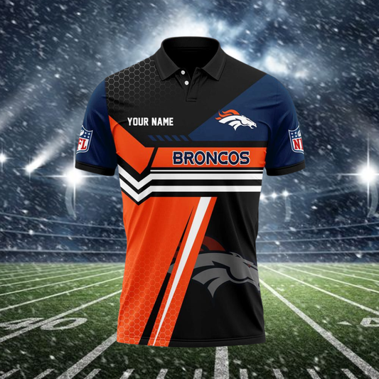 [SPECIAL OFFER] NEW CUSTOMIZED NFL13 DVB DENVER BRONCOS POLO SHIRT