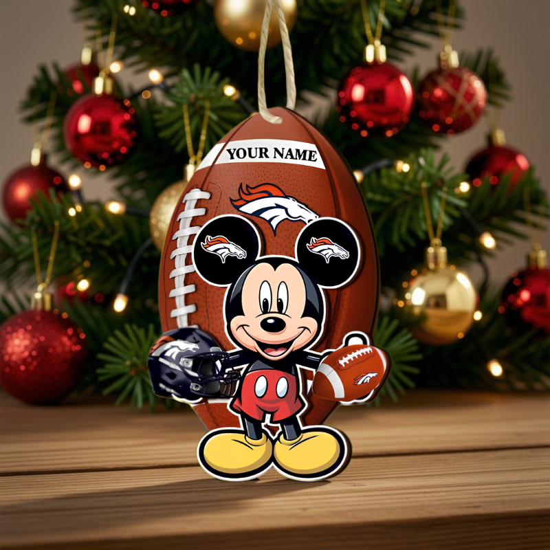 [SPECIAL OFFER] NEW CUSTOMIZED NFL13 DVB DENVER BRONCOS CHRISTMAS ACRYLIC ORNAMENT