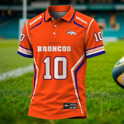 [SPECIAL OFFER] NEW CUSTOMIZED NFL13 DVB DENVER BRONCOS POLO SHIRT