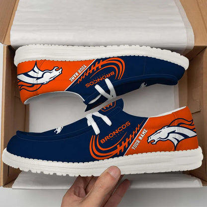 [SPECIAL OFFER] NEW CUSTOMIZED NFL13 DVB DENVER BRONCOS LOAFER SHOES
