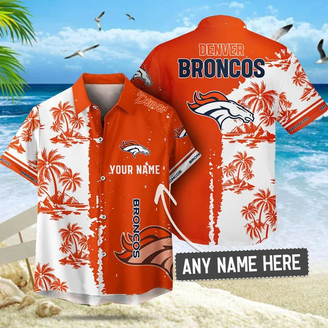[SPECIAL OFFER] NEW CUSTOMIZED NFL13 DVB DENVER BRONCOS UNISEX HAWAIIAN SHIRT & SHORTS SET