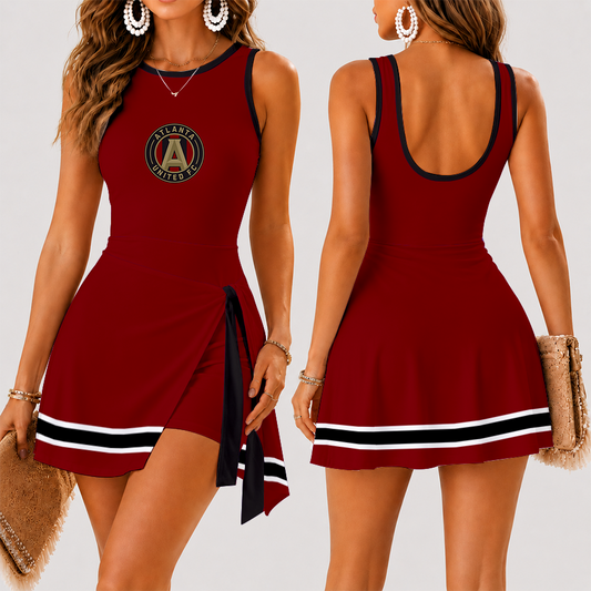 [FAN EXCLUSIVE] NEW CUSTOMIZED MLS14 ALU ATLANTA UNITED FC WOMEN'S SUMMER SKORT DRESS